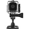 Sadkyer Mini videocamera sportiva 1080P FHD, impermeabile fino a 30 metri, ideale per attività all'aria aperta come immersioni e ciclismo. Accessori per fotocamera inclusi. Colore: nero. Supporto per