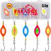 Paradox Fishing Set di 5 esche per pesca alla trota, 3,5 g, per pesca alla trota