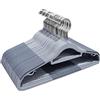 ABHENG Grucce in plastica, 30 Pezzi, Durevole,robuste, resistenti, Salvaspazio, Antiscivolo, Gancio girevole 360°, Ideato per T-shirt, Cappotti, Abiti, Camicette, Pantaloni, Giacca,Grigio, APY0330G