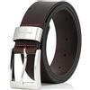 Pierre Cardin Mens leather belt/Mens belt, XXL, 2 Colors, black/brown, Größe/Size:145, Farbe/Color:nero