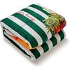 PARAMAISON Trapunta Matrimoniale Natalizia Christmas Stripe, Piumone Invernale, Stampa Digitale, 100% Microfibra Anallergica, 300 Gr/Mq, Made in Italy, Verde
