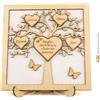 Lol t-shirt - Albero della Vita Personalizzato in Legno con Nomi della Famiglia e Frase Personalizzabile - Decorazione Artigianale con Glitter e Base Elegante, Idea Regalo per Natale e Tutto l'Anno