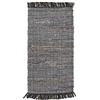 andiamo Tappeto Frida cotone fibra naturale tessuto a mano marrone 60 x 120 cm