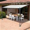 Leroy Merlin Pergola addossata Garden in ferro struttura grigio antracite L 400 x P 300 x H 251 cm