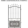 Leroy Merlin Cancelletto manuale battente Zerbion DX in ferro, apertura a destra, L 104.5, H 180-189 cm, di colore grigio zincato