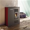 Leroy Merlin Stufa a pellet ventilata Tina 4 kW rosso