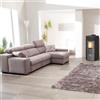 KRONE Stufa a pellet canalizzata Theresia 9 kW nero
