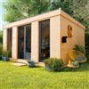 DECOR ET JARDIN Casetta da giardino DECOR ET JARDIN semi- abitabile Decor Home in legno con porta doppio battente, superficie interna 21.34 m² e spessore parete 90 mm