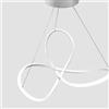 Leroy Merlin Lampadario LED moderno Smilla bianco Ø100cm, luce naturale 5400 lumen