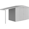 Biohort Tettoia per Europa 2/3/4A in acciaio argento L 150 x P 156 cm struttura in alluminio grigio