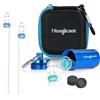 Hearprotek Musicisti Tappi per le orecchie, Riduzione del rumore Tappi auricolari ad alta fedeltà per concerti, musica dal vivo, batteria, percussioni (riutilizzabili e confortevoli)
