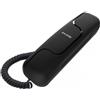 Alcatel T06 NERO Telefono fisso, ultra compatto ideale per spazi limitati, installabile a muro, Tasto di richiamata