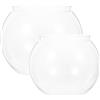 Beaupretty 2 Pezzi Boccia Per Pesci Rossi Boccia Per Pesci Di Plastica Carro Armato Di Di Plastica Trasparente Carro Armato Di Globo o Di Contenitori Di