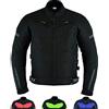 Texpeed Giacca da moto con protezioni - Giubbotto 4 stagioni da motociclista inverno invernale/estate impermeabile con armatura CE (EN 1621-1) Nero - 3XL