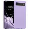 kwmobile Custodia Compatibile con Google Pixel 6a Cover - Back Case per Smartphone in Silicone TPU - Protezione Gommata - lavanda