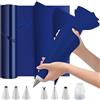 DAGORD 50 Pezzi Sacchetti per Pasticceria USA E Getta Extra Large Addensare sac à Poche sac à Poche Professionale + 6 beccucci sac a Poche in Acciaio Inox + 1 Accoppiatori per Decorazioni Torta