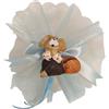 Generico Sacchetto Portaconfetti Bomboniera Cagnolino Segnaposto COMPLETO Nascita, Battesimo, Comunione, Confetti, Bigliettino PERSONALIZZATO. Possibilità di scelta tra una vasta gamma di colori