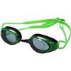 TYR LGBH 085, Occhialino da Nuoto con Lenti Specchiate Unisex - Adulto, Smoke/FL. Verde/Nero, M
