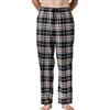 LAPASA Pantaloni Pigiama Micropile e 100% Flanella di Cotone Uomo M39/M128 - Abbigliamento da Notte Pantaloni Tuta Lunghi Casa Relax Elasticizzati Scozzesi Quadri XS Multicolore