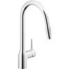 NOBILI RUBINETTERIA Nobili Rubinetterie - Miscelatore Mania da Cucina in ottone cromato con bocca girevole e doccetta estraibile 2 getti CU128137CR