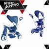 LAMAS TOYS TRICICLO TRICIOLì PER BAMBINO BLU PASSEGGINO BIMBO CON MANIGLIA REGOLABILE