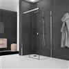 Leroy Merlin Box doccia con ingresso frontale scorrevole Glam L 100 x H 200 cm profilo argento cromato