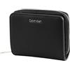 Calvin Klein Portafoglio Donna Ck Must Z/A Wallet Flap Medium Piccolo, Nero (Ck Black), Nero (Ck Black), Taglia Unica