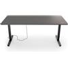 Yaasa Desk Pro 2 180 x 80 cm - Scrivania elettrica regolabile in altezza | grigio scuro/nero