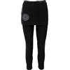 GURU SHOP, Pantaloni da Yoga, Leggings con Mini Gonna Bio BW Yogi, Nero, Cotone, Dimensione Indumenti:XXL (44), Pantaloncini e Pantaloni 3/4, Leggings