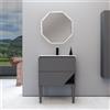 BADEN HAUS Mobile bagno sospeso con lavabo L 70 x H 55 x P 45.3 cm grigio nuvola per vasca centrale Vintage