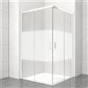 Leroy Merlin Lato per box doccia angolare dritto H 200 x L 70 cm, sp 6 mm bianco smerigliato