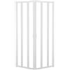 Leroy Merlin Box doccia con ingresso angolare pieghevole Los quadrato L 80 x L 80 x H 185 cm in vetro, sp. 3 mm vetro senza finitura / trasparente bianco