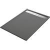 SENSEA Piatto doccia SENSEA in resina Neo Metal Grid grigio L 80 x L 120 x H 3 cm opaco effetto pietra