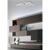 NOVECENTO Plafoniera LED Yanira bianco IP20 cct da bianco caldo a bianco freddo con regolazione di temperatura, 3600 lumen NOVECENTO