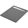 SENSEA Piatto doccia SENSEA in resina Neo Metal Grid antracite L 70 x L 90 x H 3 cm opaco effetto pietra