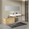 Leroy Merlin Mobile da bagno sotto lavabo Barrik beige L 50 x H 53 x P 46 cm 1 anta, lavabo non incluso