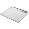 SENSEA Piatto doccia SENSEA in resina Neo Metal Grid bianco L 100 x L 100 x H 3 cm opaco effetto pietra