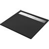 SENSEA Piatto doccia SENSEA in resina Neo Metal Grid nero L 100 x L 100 x H 3 cm opaco effetto pietra