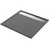 SENSEA Piatto doccia SENSEA in resina Neo Metal Grid grigio L 100 x L 100 x H 3 cm opaco effetto pietra
