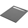 SENSEA Piatto doccia SENSEA in resina Neo Metal Grid antracite L 70 x L 100 x H 3 cm opaco effetto pietra