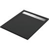 SENSEA Piatto doccia SENSEA in resina Neo Metal Grid nero L 70 x L 100 x H 3 cm opaco effetto pietra