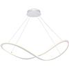 Leroy Merlin Lampadario LED moderno Infinity bianco, luce con 3 temperature di colore 2500 lumen