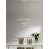 NOVECENTO Lampadario LED moderno Ipnotic bianco Ø58cm, luce con 3 temperature di colore 2800 lumen, NOVECENTO