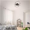 Briloner Plafoniera LED Frame nero IP20 cct da bianco caldo al bianco neutro, 4000 lumen BRILONER