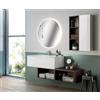 Leroy Merlin Pensile bagno Brera lucido bianco in truciolare, 1 anta apertura da sinistra P 17 x L 30 x H 90 cm