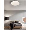 NOVECENTO Plafoniera LED Ambra Ø 38 cm bianco IP20 cct da bianco caldo a bianco freddo con regolazione di temperatura, 2880 lumen NOVECENTO