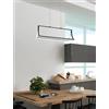 NOVECENTO Lampadario LED design Opera nero, luce naturale 3650 lumen, NOVECENTO