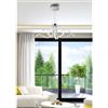 NOVECENTO Lampadario LED moderno Ares grigio Ø70cm, luce con 3 temperature di colore 1590 lumen, NOVECENTO