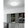 NOVECENTO Plafoniera LED moderno Stone, bianco Ø 38 cm, luce con 3 temperature di colore dimmerabile NOVECENTO