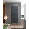 Leroy Merlin Porta filomuro battente Riga2053 ardesia L 70 x H 210 cm destra
